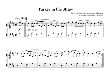 Turkey in the Straw (arr. Joshua Chandra)