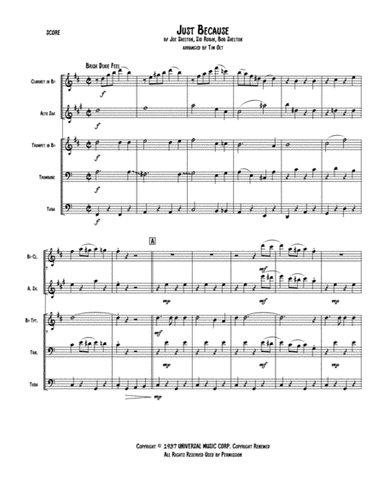 Just Because (arr. Tim Olt)