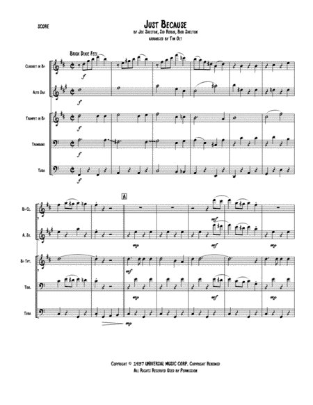 Just Because (arr. Tim Olt)