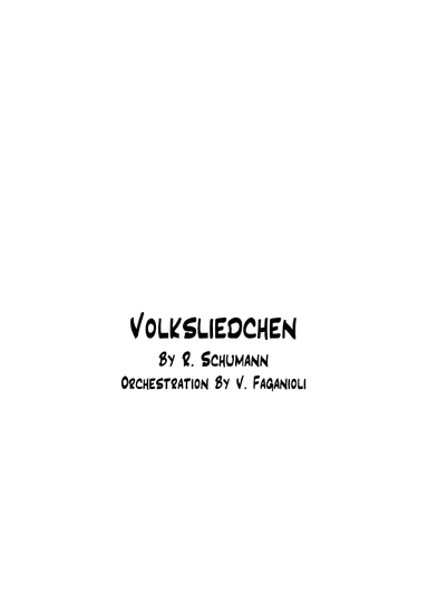 Volksliedchen (arr. Valdeci Faganioli)