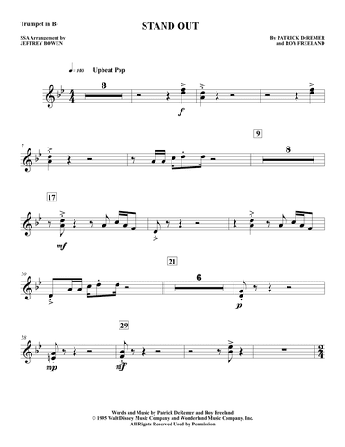 Stand Out (arr. Jeffrey Bowen)