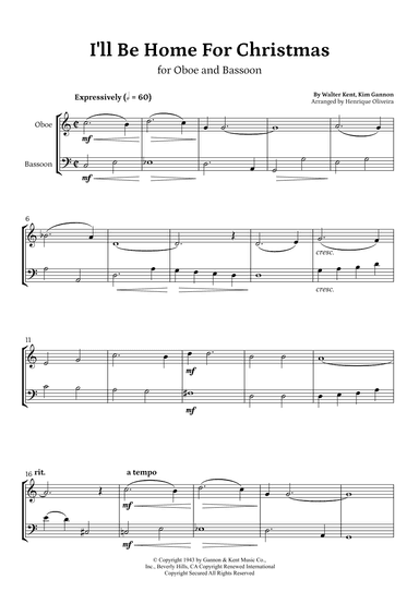 I'll Be Home For Christmas (arr. Henrique Oliveira)