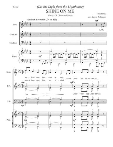 Let the Light from the Lighthouse Shine on Me (arr. Aaron Robinson)
