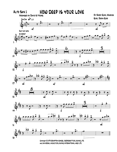 How Deep Is Your Love (arr. David W. Young)