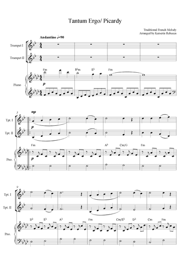 Tantum Ergo/ Picardy (Let All Mortal Flesh Keep Silent) (arr. Kaiserin Rebecca)