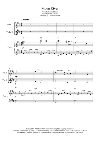 Moon River (arr. Kaiserin Rebecca)