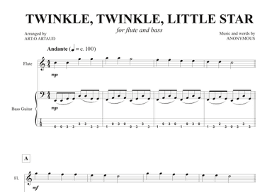 Twinkle Twinkle Little Star (arr. Art.o Artaud)