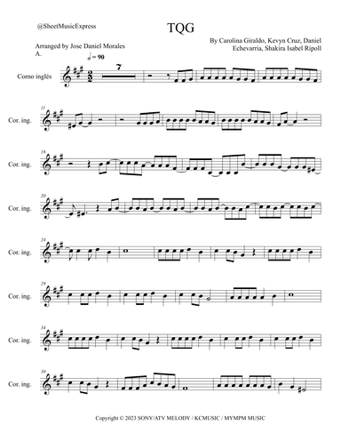 Tqg (arr. Sheet Music Express)