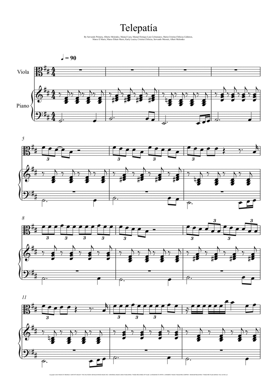 Telepatia (arr. André Laitano)