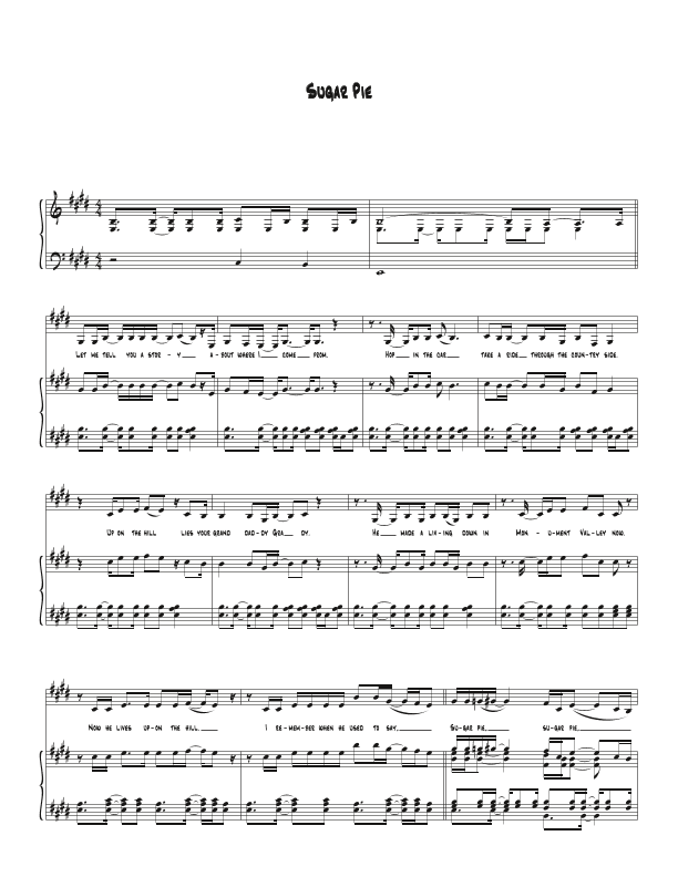 Sugar Pie (arr. Biegler)