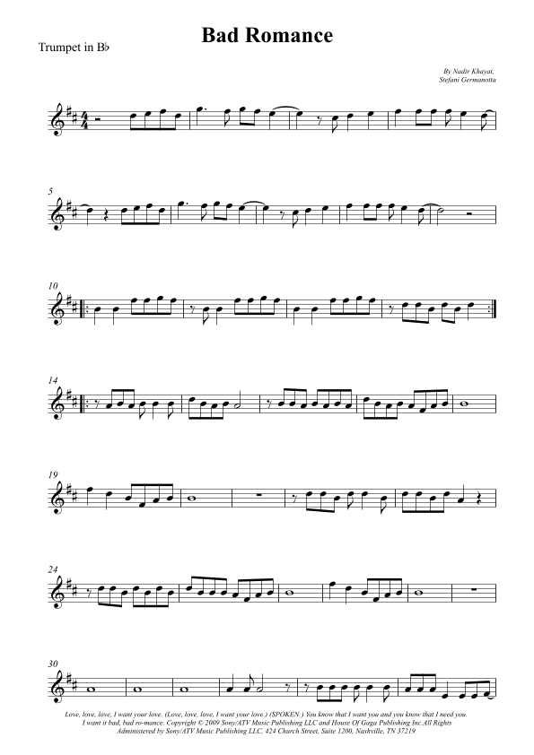 Bad Romance (arr. Wesley S. SIlva)