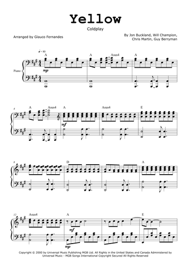 Yellow (arr. Glauco Fernandes)