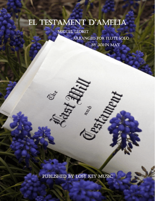 El Testament d'Amelia-Flute Solo (arr. John May)