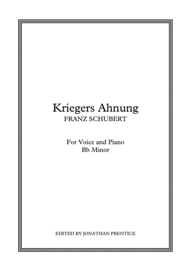 Kriegers Ahnung (Bb Minor) (arr. Jonathan Prentice)