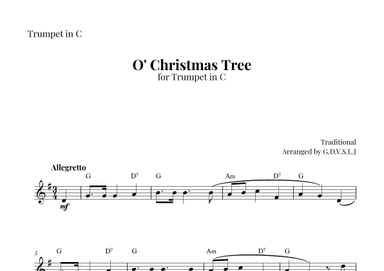 O' Christmas Tree (arr. G.D.V.S.L.J)
