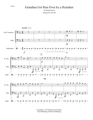Grandma Got Run Over By A Reindeer (arr. Tim Olt)
