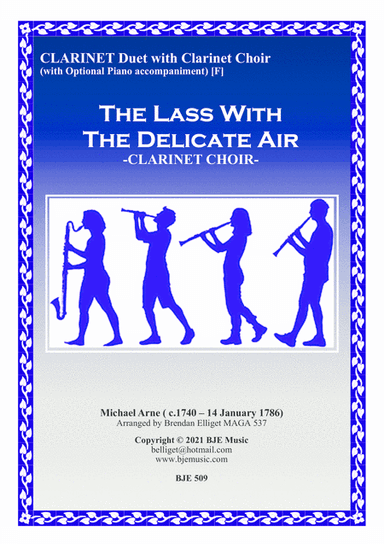 The Lass With  The Delicate Air - Clarinet Duet with Clarinet Choir (arr. Brendan Elliget MAGA 537)