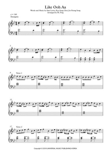 Ooh Ahh Ha Ge (arr. PL Ting)