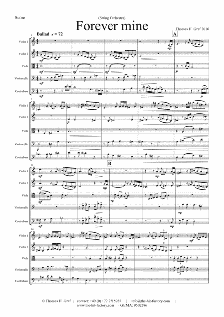 Forever mine - Ballad - Jazz - String Orchestra