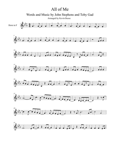 All Of Me (arr. Kevin Busse)