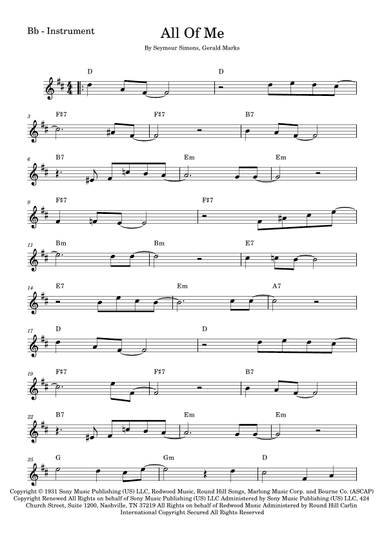 All Of Me (arr. Fabio Eduardo de Oliveira)