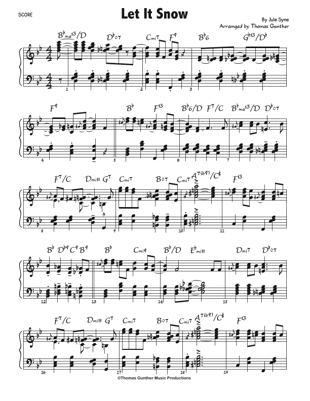 Let It Snow! Let It Snow! Let It Snow! (arr. Thomas Gunther)