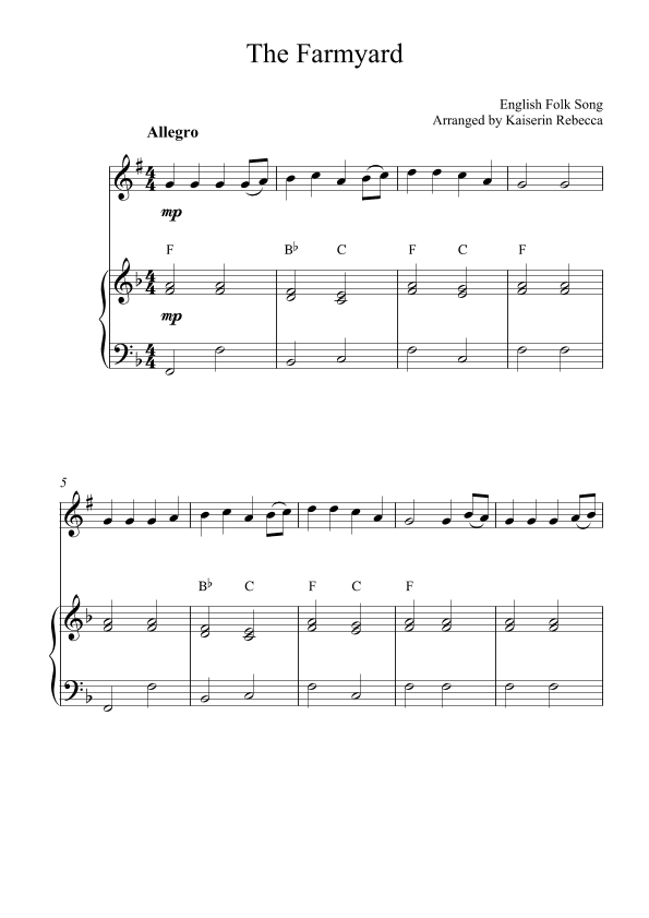 The Farmyard (arr. Kaiserin Rebecca)