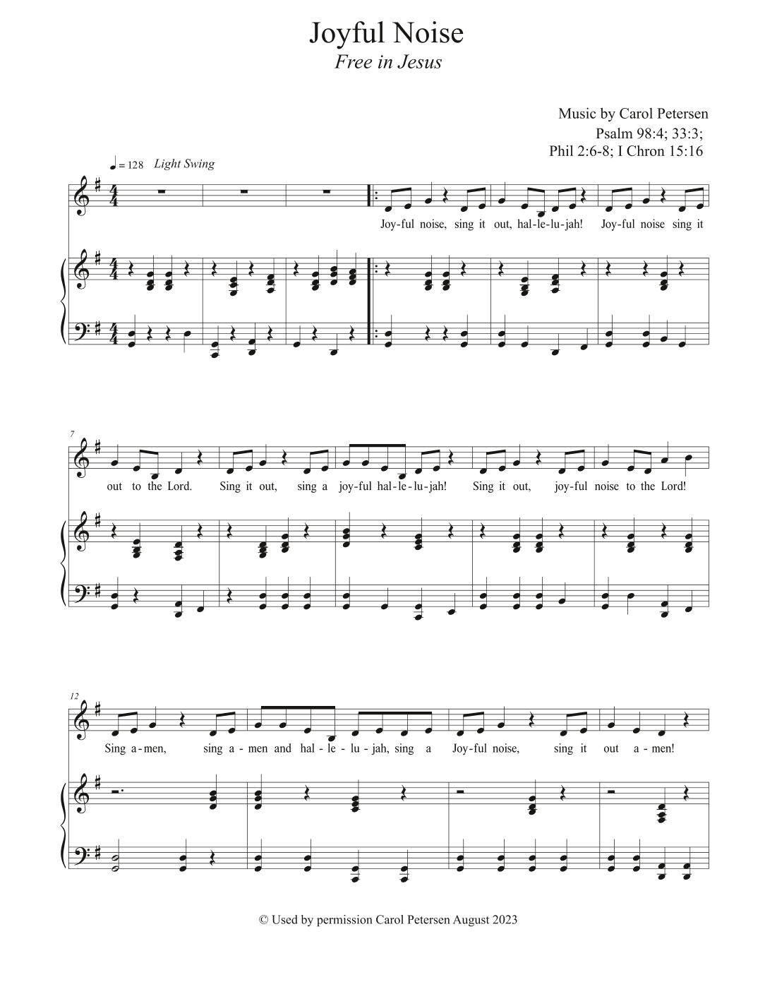 Joyful Noise (Free in Jesus)