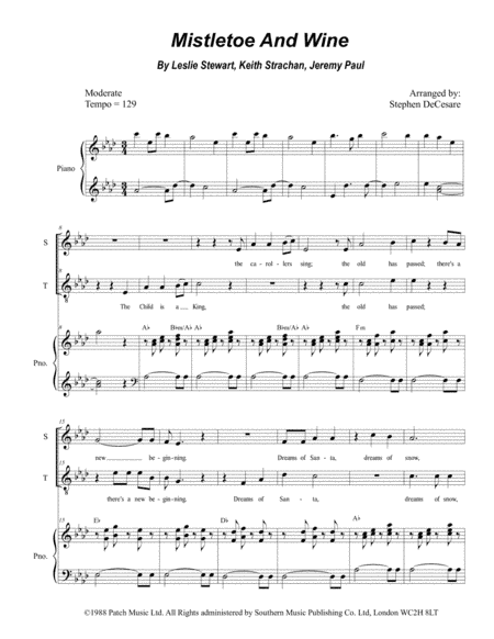 Mistletoe And Wine (arr. Stephen DeCesare)