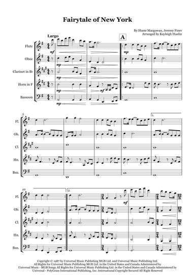 Fairytale Of New York (arr. Kayleigh Huelin)