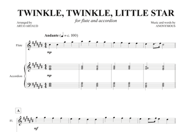 Twinkle Twinkle Little Star (arr. Art.o Artaud)