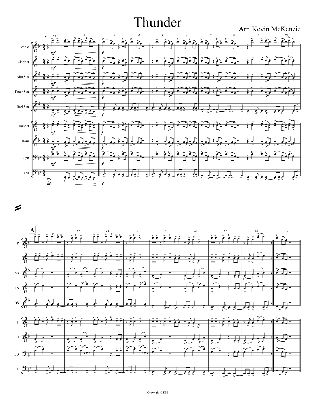 Thunder (arr. Kevin McKenzie)
