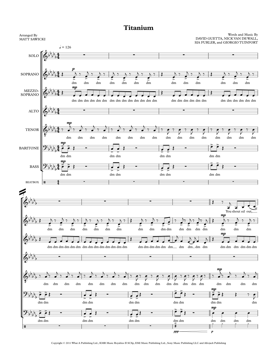 Titanium (arr. Matt Sawicki)