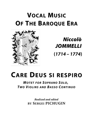 JOMMELLI Niccolò: Care Deus si respiro, motet, arranged for Voice and Piano (C minor–E flat major (arr. Sergei PICHUGIN)