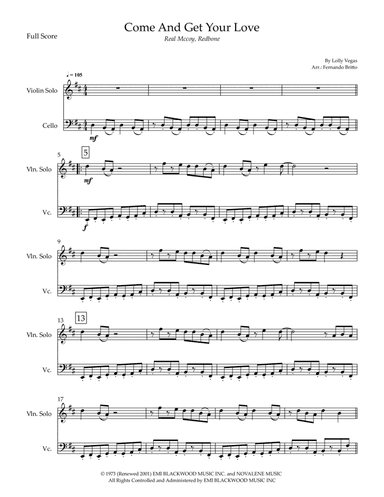 Come And Get Your Love (arr. Fernando Britto)