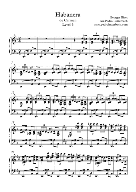 Habanera - Carmen (arr. Pedro Lutterbach)
