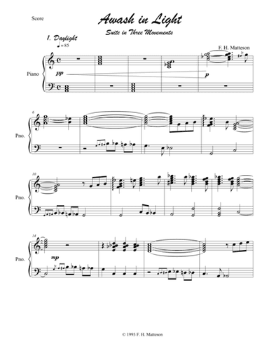 Awash in Light - First Movement, Daylight