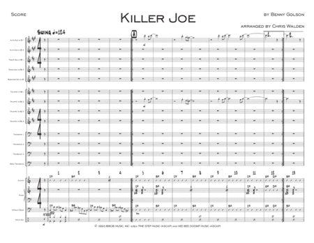 Cool Joe, Mean Joe (killer Joe) (arr. Chris Walden)
