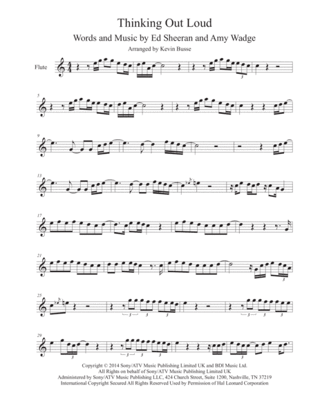 Thinking Out Loud (arr. Kevin Busse)