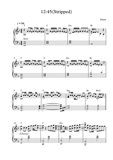 12:45 (arr. Pineapplechord)