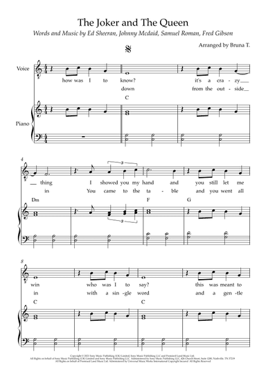 The Joker And The Queen (arr. Bruna T.)