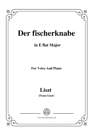 Liszt-Der fischerknabe in E flat Major,for Voice and Piano (arr. MSM)