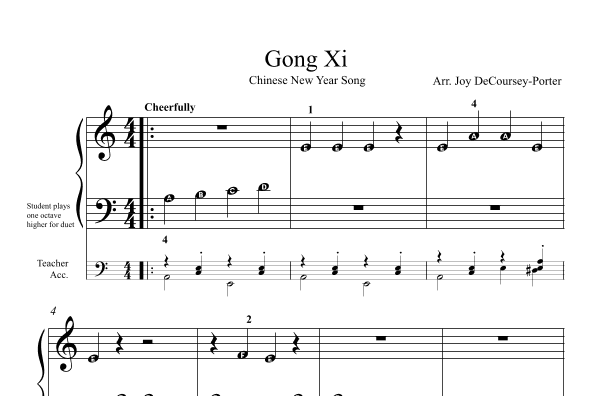 Gong Xi (arr. Joy DeCoursey-Porter)
