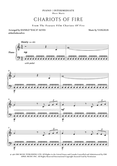 Chariots Of Fire (arr. Danilo "Daca" Alves)