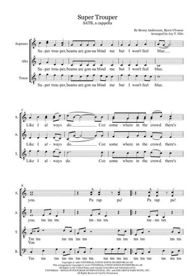 Super Trouper (arr. Joy T. Nilo)