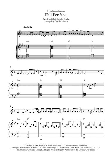 Fall For You (arr. Kaiserin Rebecca)