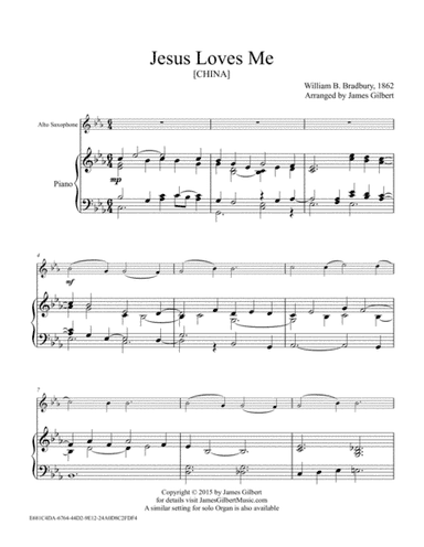 Jesus Loves Me (arr. James Gilbert)