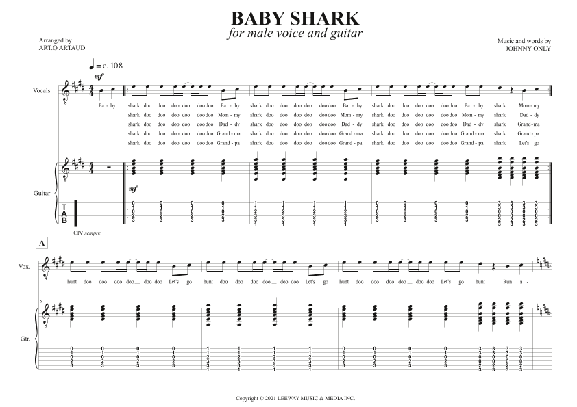 Baby Shark (arr. Art.o Artaud)