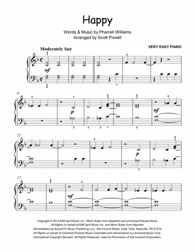 Happy (arr. Scott Powell)