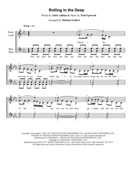Rolling In The Deep (arr. Michael Gellert)